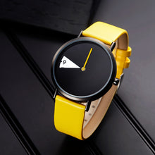 Load image into Gallery viewer, Sinobi Women Watch Creative Wristwatch Lady Clock Rotate Yellow Leather Band Wristwatches Clock Montres Femme Reloj Mujer