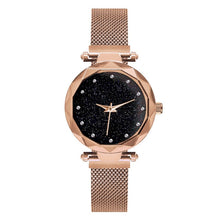 Load image into Gallery viewer, 2018 Luxury Rose Gold Women Watches Starry Sky Magnetic Female Wristwatch Waterproof Rhinestone Clock Ladies Watch DropShipping