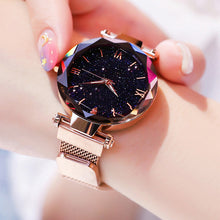 Load image into Gallery viewer, Reloj Mujer Luxury Starry Sky Women Watches Magnetic Mesh Belt Band Watch Women&#39;s Fashion Dress Wristwatch Zegarek Damski