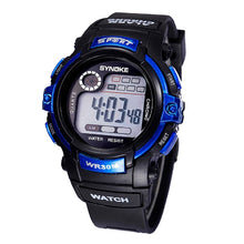 Load image into Gallery viewer, 2019 Waterproof Children Boy Multifunction Boy Digital LED Sports Waterproof Wrist Watch Kids Alarm Date Electronic Watch Gift Q