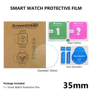 All Size Round Watches Tempered Glass Screen Protective Film Diameter 34 35 36 38 39 40 42 45 46 mm Screen Guard For Smart Watch