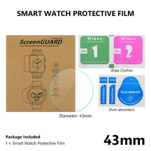 All Size Round Watches Tempered Glass Screen Protective Film Diameter 34 35 36 38 39 40 42 45 46 mm Screen Guard For Smart Watch