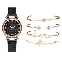 Load image into Gallery viewer, 5pcs Set Luxury Women Watches Magnetic Starry Sky Female Clock Quartz Wristwatch Fashion Ladies Wrist Watch relogio feminino