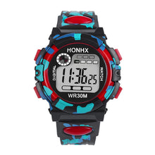 Load image into Gallery viewer, 2019 Waterproof Children Boy Multifunction Boy Digital LED Sports Waterproof Wrist Watch Kids Alarm Date Electronic Watch Gift Q