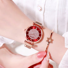 Load image into Gallery viewer, Women Watches 2019 Luxury Diamond Rose Gold Ladies Wrist Watches Magnetic Women Bracelet Watch For Female Clock Relogio Feminino