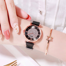 Load image into Gallery viewer, Women Watches 2019 Luxury Diamond Rose Gold Ladies Wrist Watches Magnetic Women Bracelet Watch For Female Clock Relogio Feminino