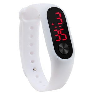 Fashion Men Digital Watches Women Bracelets Sports LED Electronic Candy Silicone Wrist Watch for Children Kids zegarek damski