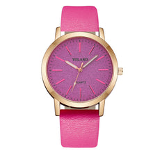 Load image into Gallery viewer, relogio feminino Womens Ladies Simple Watches Geneva Faux Leather Analog Quartz Wrist clock saat часы женские zegarek damski