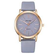 Load image into Gallery viewer, relogio feminino Womens Ladies Simple Watches Geneva Faux Leather Analog Quartz Wrist clock saat часы женские zegarek damski