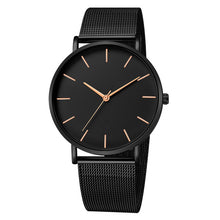 Load image into Gallery viewer, Women Watches Bayan Kol Saati Fashion Rose Gold Silver Men Ladies Watch For Women reloj mujer saat relogio zegarek damski black