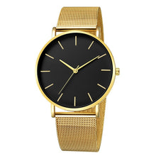 Load image into Gallery viewer, Women Watches Bayan Kol Saati Fashion Rose Gold Silver Men Ladies Watch For Women reloj mujer saat relogio zegarek damski black