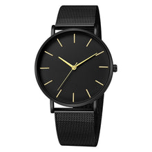 Load image into Gallery viewer, Women Watches Bayan Kol Saati Fashion Rose Gold Silver Men Ladies Watch For Women reloj mujer saat relogio zegarek damski black