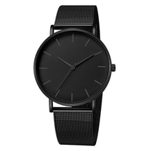 Load image into Gallery viewer, Women Watches Bayan Kol Saati Fashion Rose Gold Silver Men Ladies Watch For Women reloj mujer saat relogio zegarek damski black