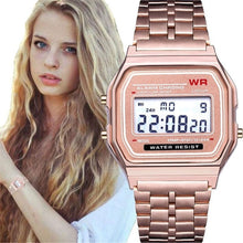 Load image into Gallery viewer, Fashion Women Female Men Quartz Watch Waterproof LED Digital Business Watches Gold Sport Wristwatch Thanksgiving Christmas Gift