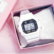 Load image into Gallery viewer, 2019 New Multifunction Electronic Sport Woman Watch Waterproof Silicone Student Wristwatches Big Dial Clock relogios femininos