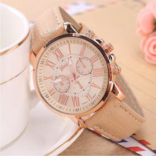 Load image into Gallery viewer, Hot Luxury Brand Leather Quartz Watch Women Men Ladies Fashion Bracelet Wristwatches Clock relogio feminino masculino