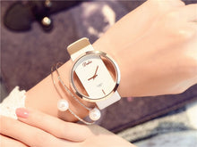 Load image into Gallery viewer, Hot Fashion Women Watch Luxury Leather Skeleton Strap Watch Women Dress Watch Casual Quartz Watch Reloj Mujer Wristwatch Girl