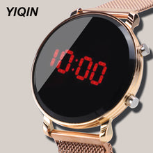 Load image into Gallery viewer, New Casual Women Watches LED Watch Stainless Steel Strap Ladies Watch Gift Female Clock Relogio Feminino Electronic Wristwatch