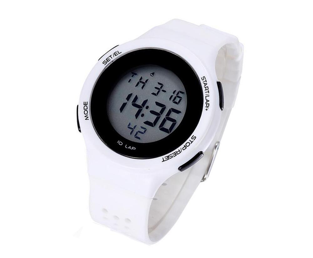 White electronic watch (with battery) classic simple men and women