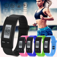 Load image into Gallery viewer, Run Step Watch Bracelet Pedometer Calorie Counter Digital LCD Walking Distance derss ladies designer watches luxury watch women