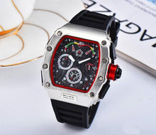 Load image into Gallery viewer, Hot Brand Luxury siliconce  dz Auto Date Week Display  Luminous Diver Watches  Stainless Steel Wrist Watch Male Clock