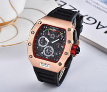 Load image into Gallery viewer, Hot Brand Luxury siliconce  dz Auto Date Week Display  Luminous Diver Watches  Stainless Steel Wrist Watch Male Clock