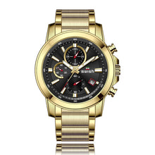 Load image into Gallery viewer, SWISH New Product Men's Fashion Watch Men's Sports Waterproof Black All Steel Quartz Watch Men's Clock Watch Relogio Masculino