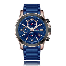 Load image into Gallery viewer, SWISH New Product Men's Fashion Watch Men's Sports Waterproof Black All Steel Quartz Watch Men's Clock Watch Relogio Masculino