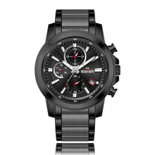 Load image into Gallery viewer, SWISH New Product Men's Fashion Watch Men's Sports Waterproof Black All Steel Quartz Watch Men's Clock Watch Relogio Masculino