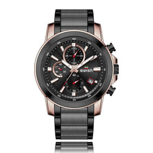 Load image into Gallery viewer, SWISH New Product Men's Fashion Watch Men's Sports Waterproof Black All Steel Quartz Watch Men's Clock Watch Relogio Masculino