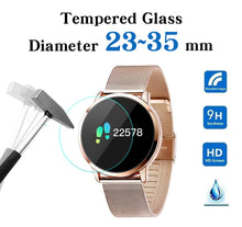 Load image into Gallery viewer, Full Size Round Watches Tempered Glass Screen Protector Film Diameter 23 24 25 26 27 28 29 30 31 32 33 34 35 mm For Smart Watch