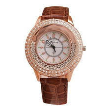 Load image into Gallery viewer, Runer Women Rhinestone Watch luxury Leather brand women&#39;s Watches  Hot fashion Women Dress Watch Relogio Feminino free shipping