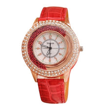 Load image into Gallery viewer, Runer Women Rhinestone Watch luxury Leather brand women&#39;s Watches  Hot fashion Women Dress Watch Relogio Feminino free shipping