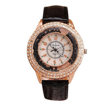 Load image into Gallery viewer, Runer Women Rhinestone Watch luxury Leather brand women&#39;s Watches  Hot fashion Women Dress Watch Relogio Feminino free shipping