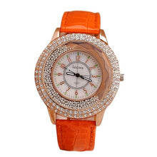 Load image into Gallery viewer, Runer Women Rhinestone Watch luxury Leather brand women&#39;s Watches  Hot fashion Women Dress Watch Relogio Feminino free shipping