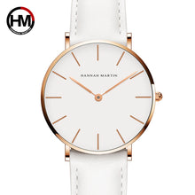 Load image into Gallery viewer, Dropshipping Japan Quartz Simple Women Fashion Watch White Leather Strap Ladies Wrist Watches Brand Waterproof Wristwatch 36mm