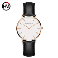 Load image into Gallery viewer, Dropshipping Japan Quartz Simple Women Fashion Watch White Leather Strap Ladies Wrist Watches Brand Waterproof Wristwatch 36mm