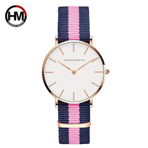 Dropshipping Japan Quartz Simple Women Fashion Watch White Leather Strap Ladies Wrist Watches Brand Waterproof Wristwatch 36mm