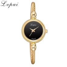 Load image into Gallery viewer, Lvpai Women Small Gold Bangle Bracelet Luxury Watches Stainless Steel Ladies Quartz Wristwatch Brand Casual Women Dress Colck