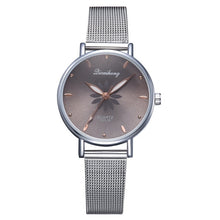 Load image into Gallery viewer, Watches For Women Luxury Silver Popular Pink Dial Flowers Metal Ladies Bracelet Quartz Clock Ladies Wrist Watch New Clock