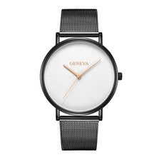 Load image into Gallery viewer, GENEVA Simple Women Watches Top Brand Luxury Stainless Steel Mesh Quartz Wristwatches Fashion Clock ladies Watch Montre Femme