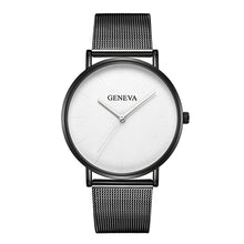 Load image into Gallery viewer, GENEVA Simple Women Watches Top Brand Luxury Stainless Steel Mesh Quartz Wristwatches Fashion Clock ladies Watch Montre Femme