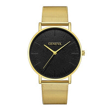 Load image into Gallery viewer, GENEVA Simple Women Watches Top Brand Luxury Stainless Steel Mesh Quartz Wristwatches Fashion Clock ladies Watch Montre Femme