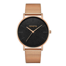 Load image into Gallery viewer, GENEVA Simple Women Watches Top Brand Luxury Stainless Steel Mesh Quartz Wristwatches Fashion Clock ladies Watch Montre Femme