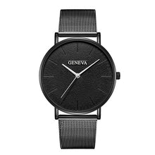 Load image into Gallery viewer, GENEVA Simple Women Watches Top Brand Luxury Stainless Steel Mesh Quartz Wristwatches Fashion Clock ladies Watch Montre Femme