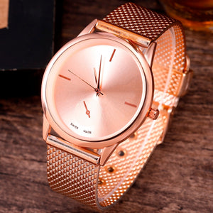 Womens Fashion Wach Female Clocks Women Luxury Quartz Watch Rose Gold Stainless Steel Dress Watches Relogio Masculino