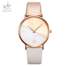 Load image into Gallery viewer, Shengke Women&#39;s Watches Fashion Leather Wrist Watch Vintage Ladies Watch Irregular Clock Mujer Bayan Kol Saati Montre Feminino