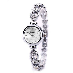 Ladies Elegant Wrist Watches Women Bracelet Rhinestones Analog Quartz Watch Women's Crystal Small Dial Watch Reloj #B