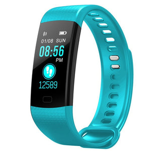 TOLASI Women Men Smart Wrist Band Bluetooth Heart Rate Blood Pressure Pedometer Clock LED Sport Bracelet Watch For Android IOS