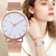 Load image into Gallery viewer, New Woman Watch Fashion Rose Gold Silver Luxury Ladies Watch For Women reloj mujer saat relogio zegarek damski Bayan Kol Saati